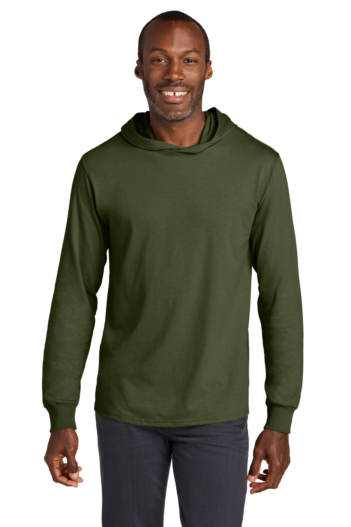 Jerzees Classics™ Unisex Cotton Long Sleeve Hooded T-Shirt 363LH