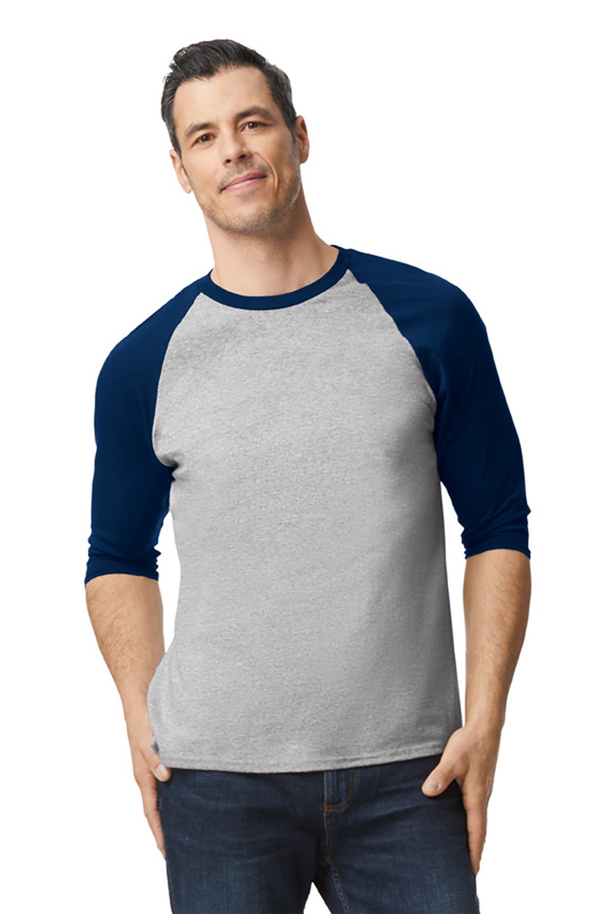 Gildan® Heavy Cotton&#8482; 3/4-Sleeve Raglan T-Shirt. 5700