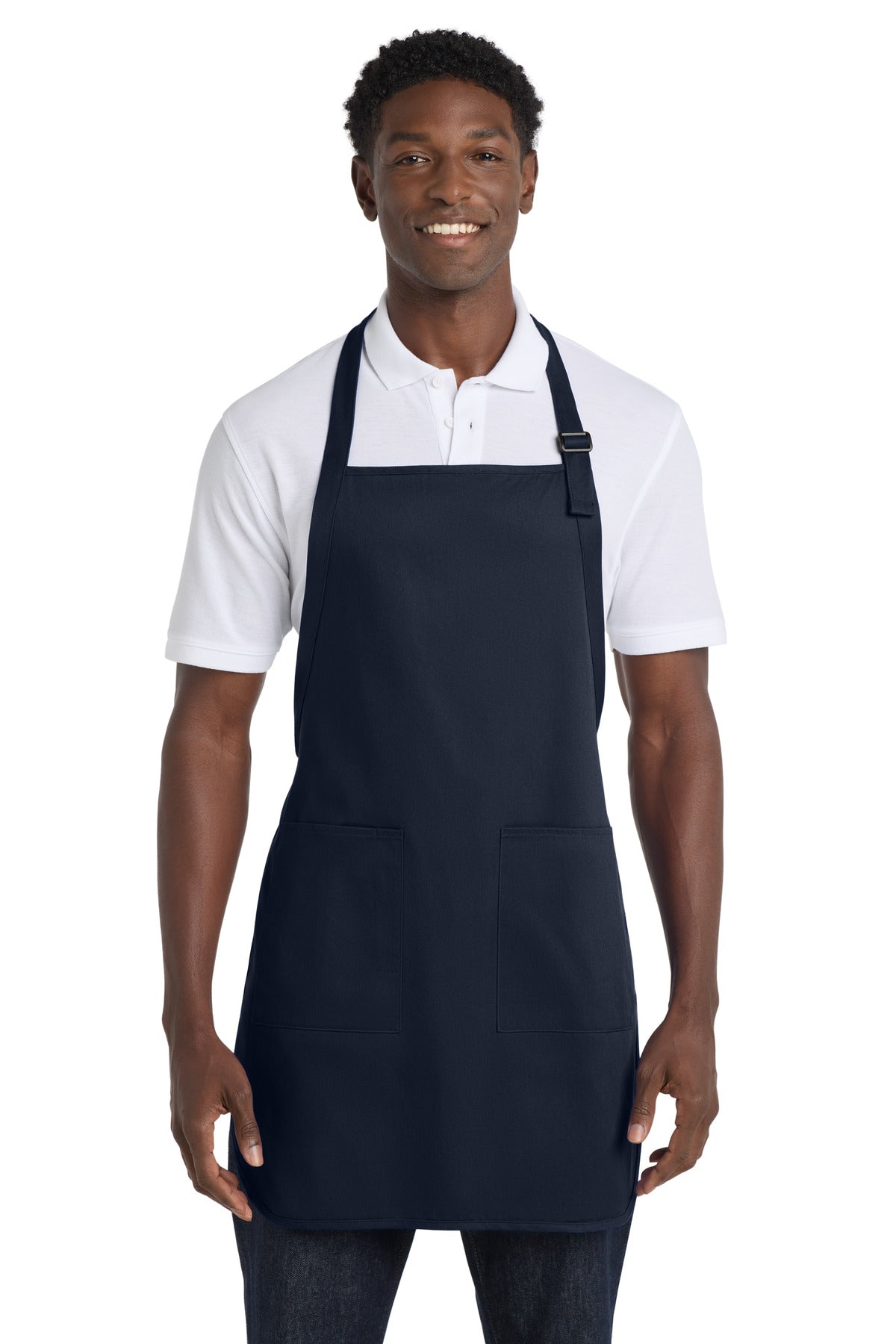 Port Authority® Full-Length Apron with Pockets.  A500