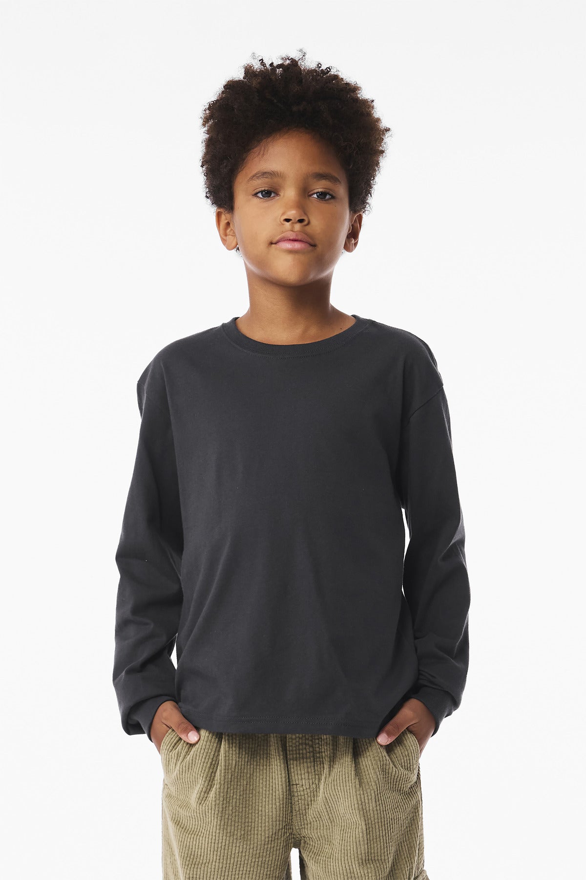 BELLA+CANVAS® Youth 6-Ounce Heavyweight Long Sleeve Tee BC3511Y
