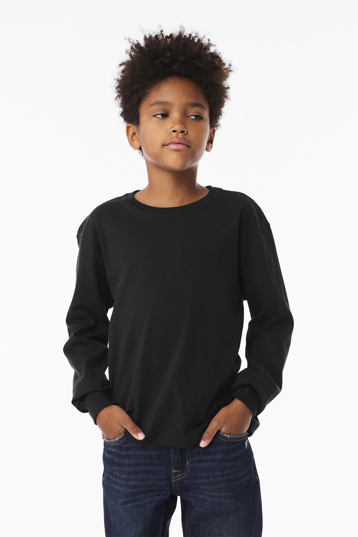BELLA+CANVAS® Youth 6-Ounce Heavyweight Long Sleeve Tee BC3511Y