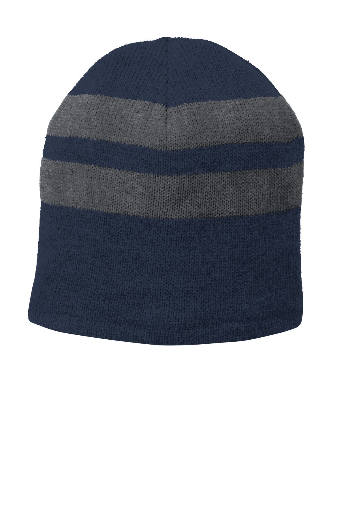 Port & Co™ Fleece-Lined Striped Beanie Cap. C922