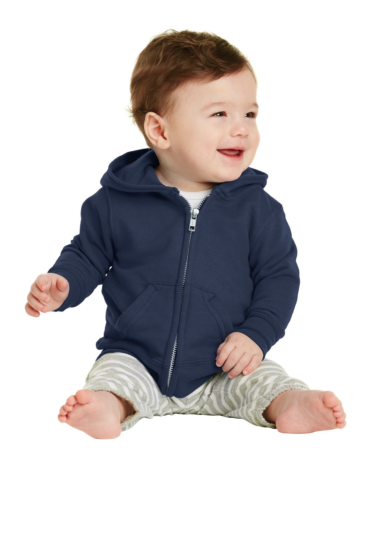 Port & Co™ Infant Core Fleece Full-Zip Hooded Sweatshirt. CAR78IZH